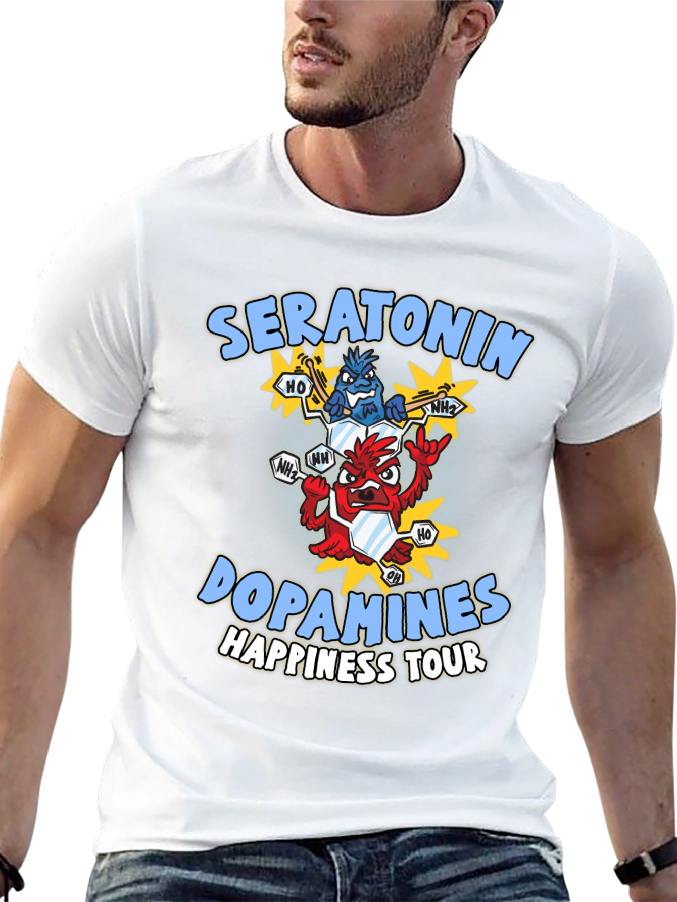 Seratonin Dopamine Happiness Tour T-Shirt