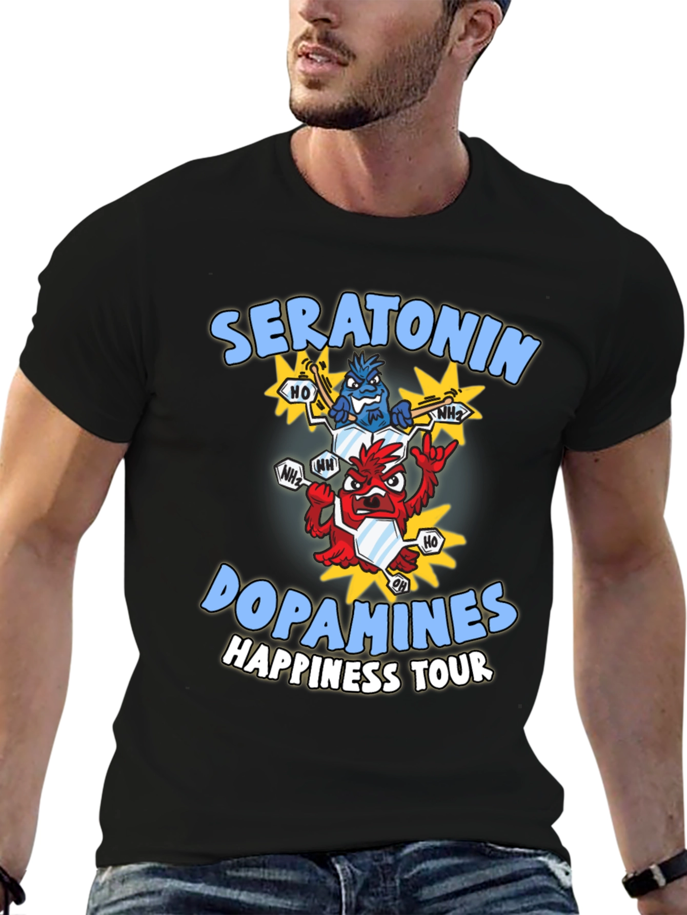 Seratonin Dopamine Happiness Tour T-Shirt