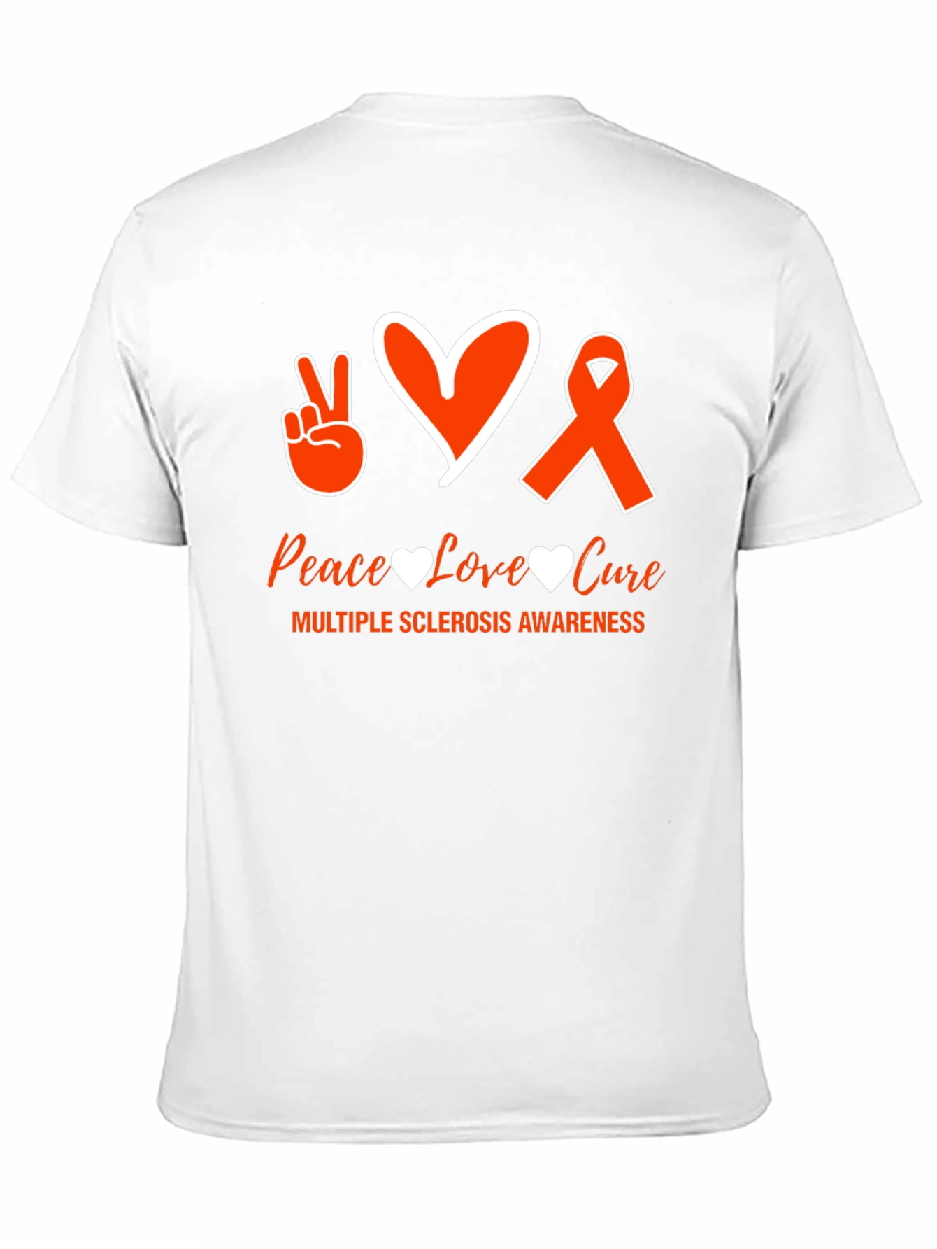 MS Awareness Graphic Tee - Peace Love Cure
