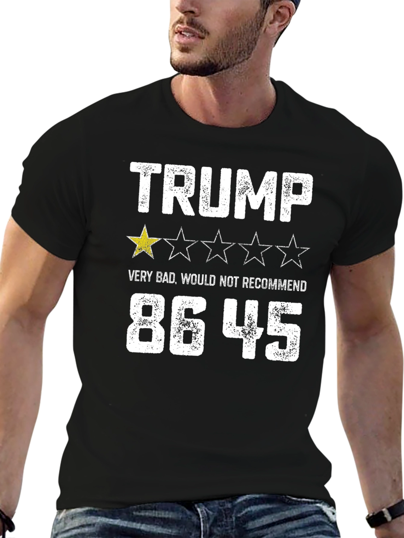 Trump 86 45 One Star Review T-Shirt
