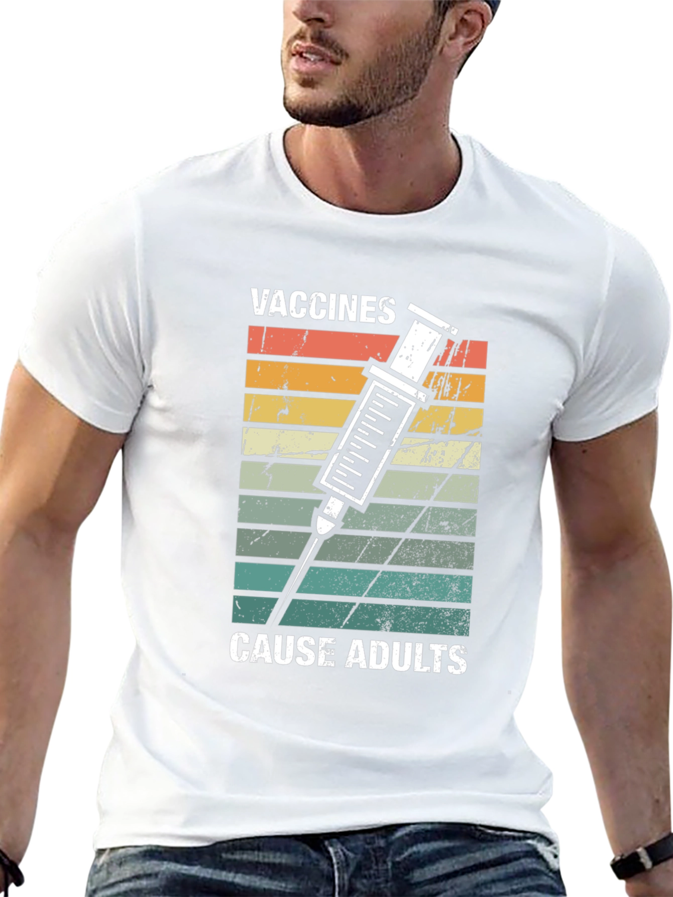 Vaccines Cause Adults Graphic T-Shirt
