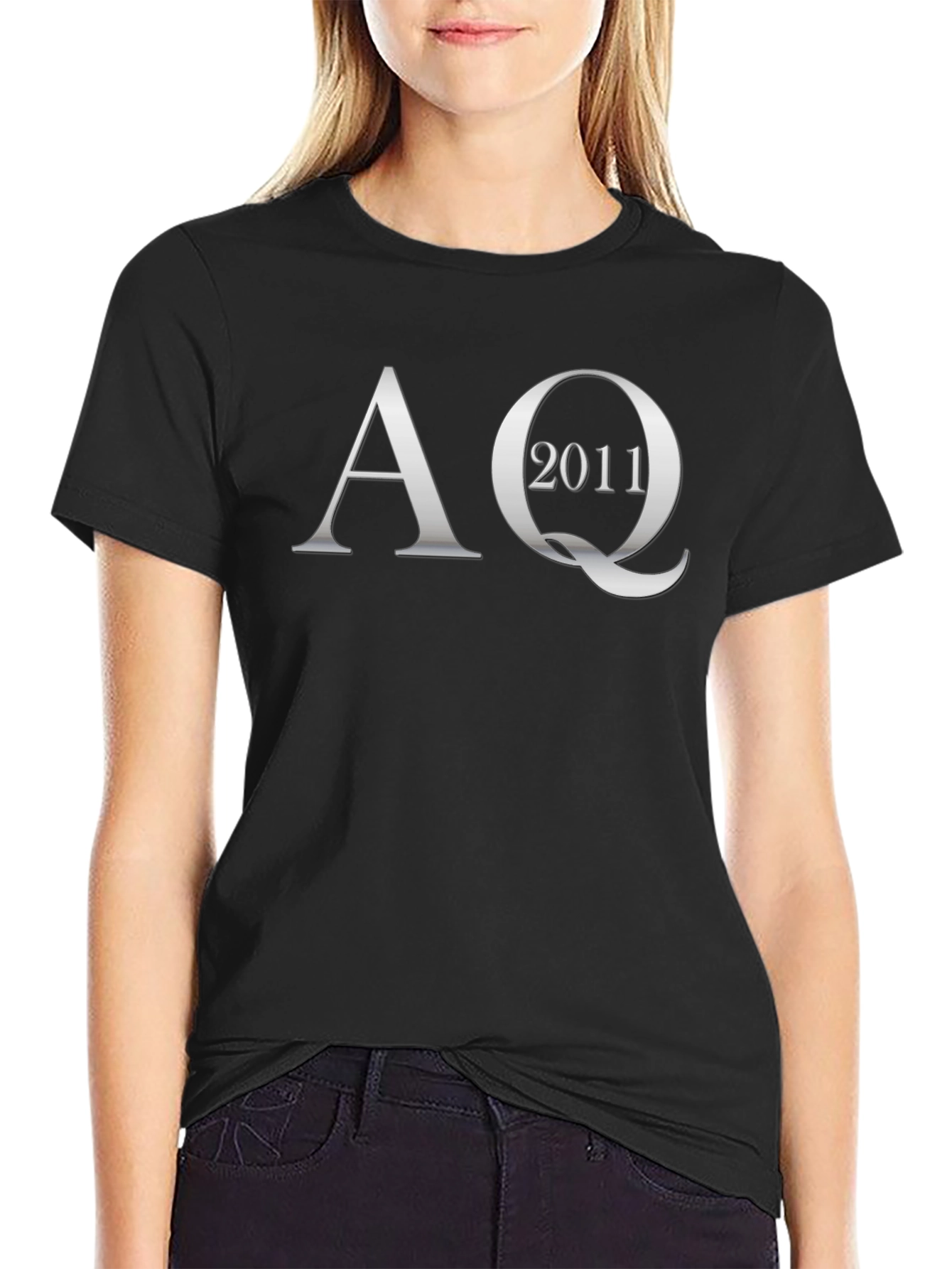 AQ 2011 Black Cotton T-Shirt