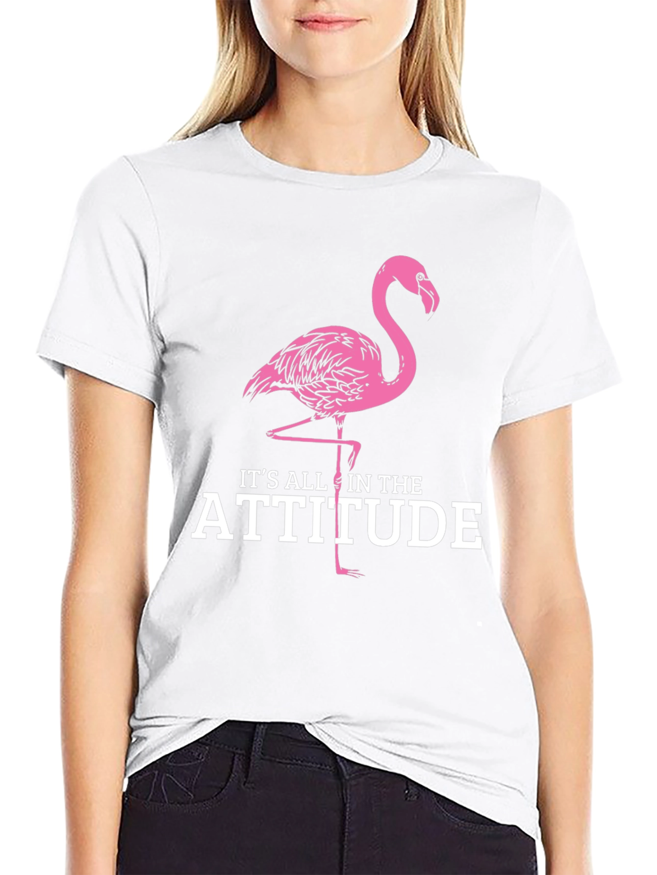 Flamingo Attitude T-Shirt - Stylish & Fun