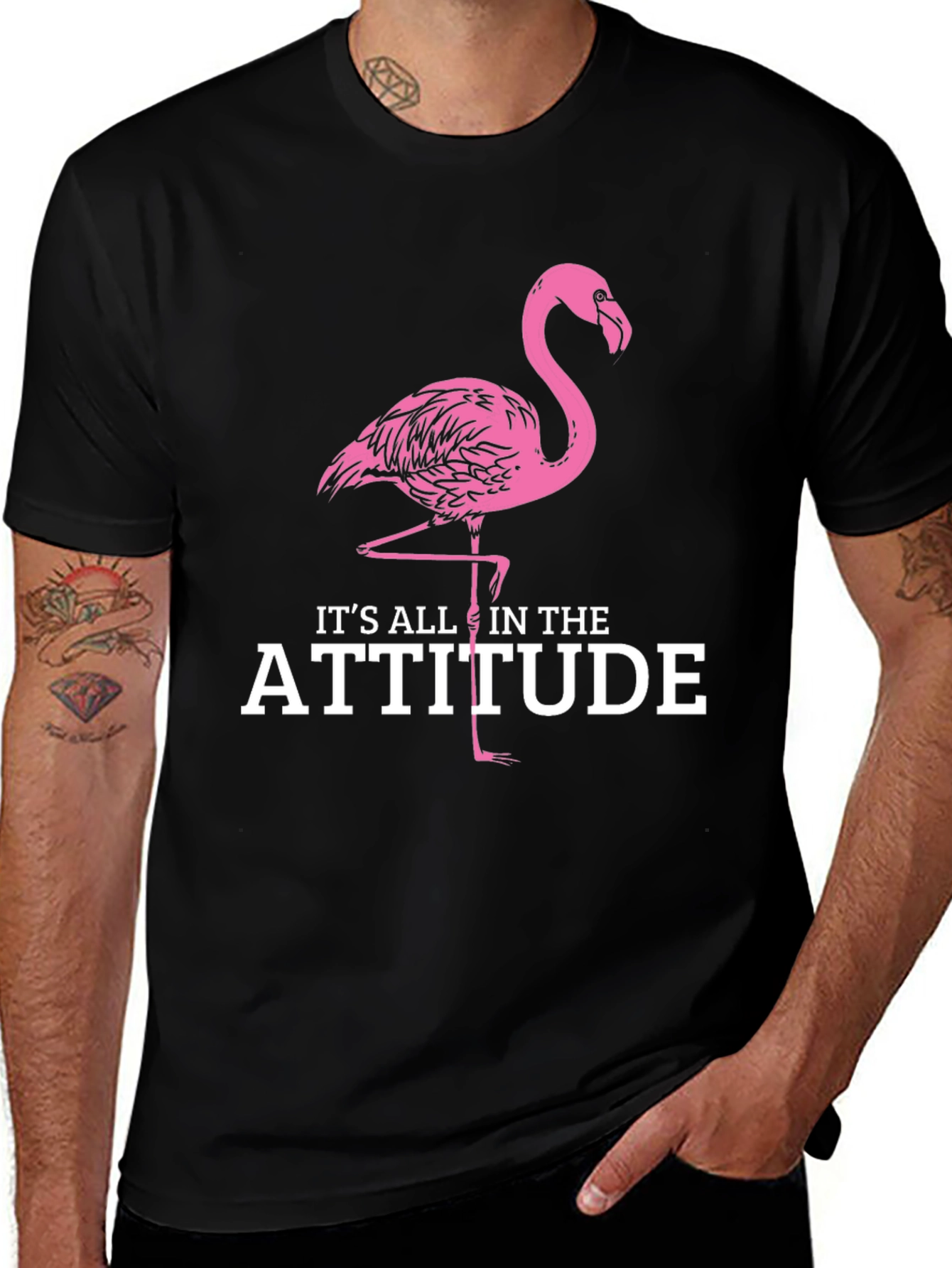 Flamingo Attitude T-Shirt - Stylish & Fun