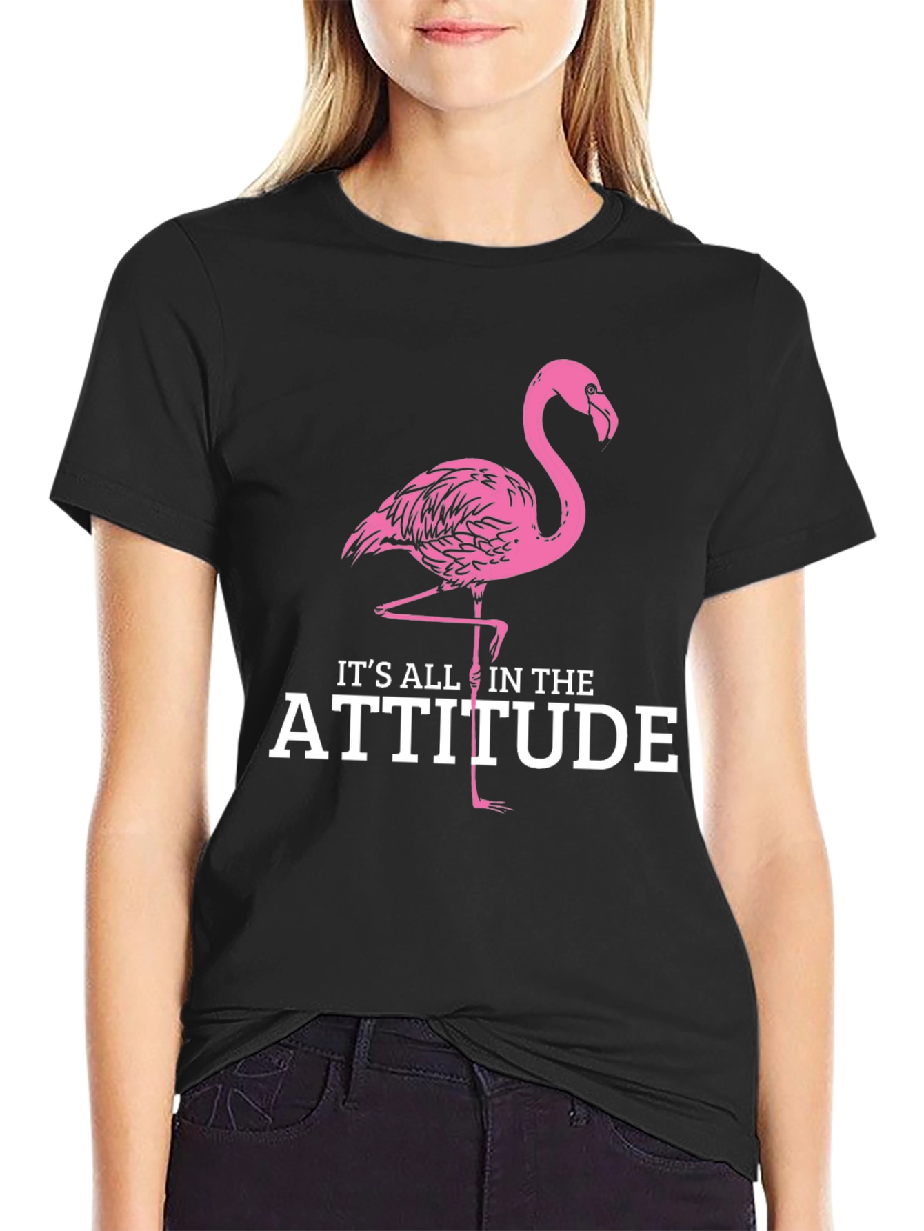 Flamingo Attitude T-Shirt - Stylish & Fun