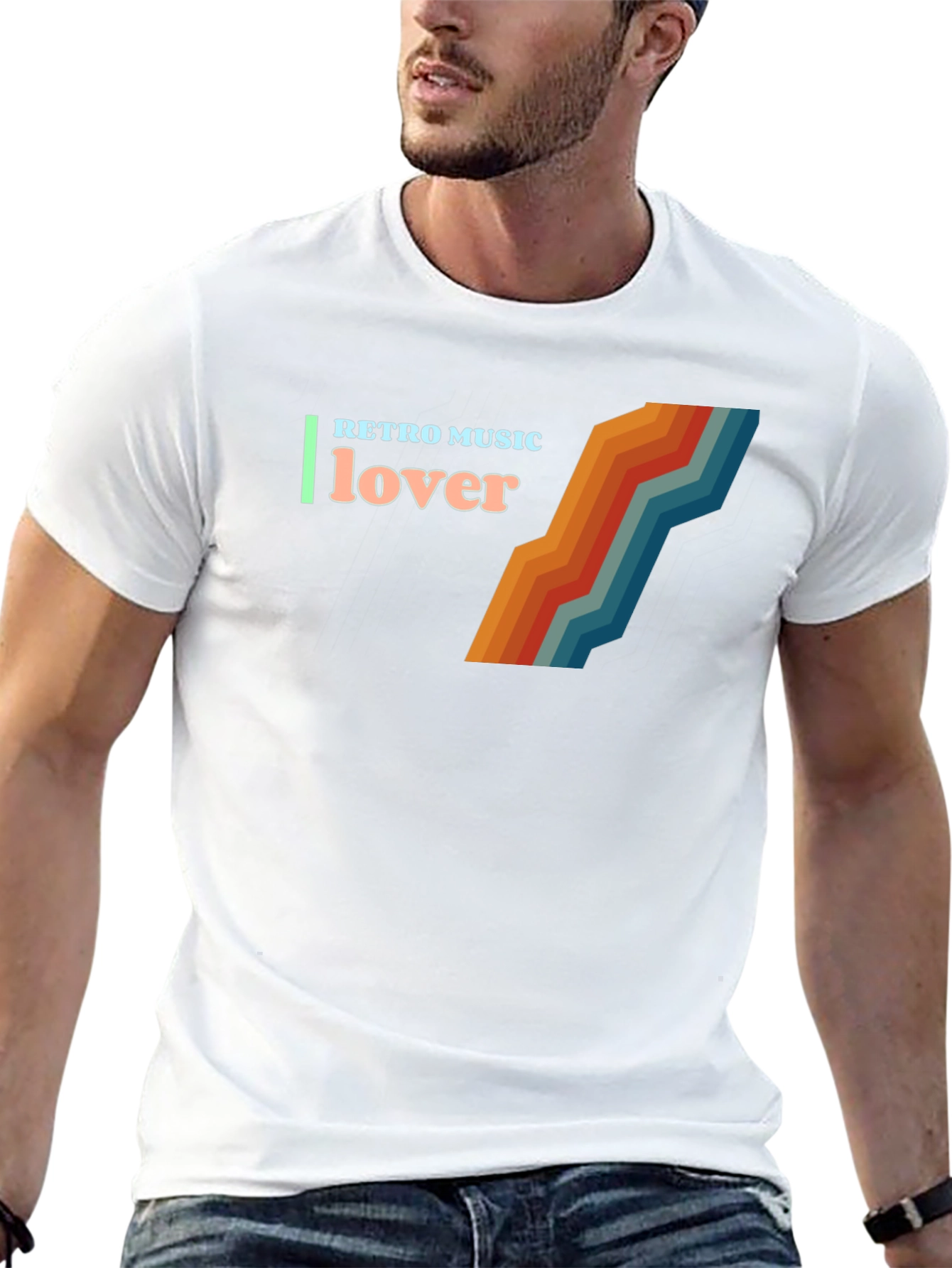 Retro Music Lover Graphic T-Shirt