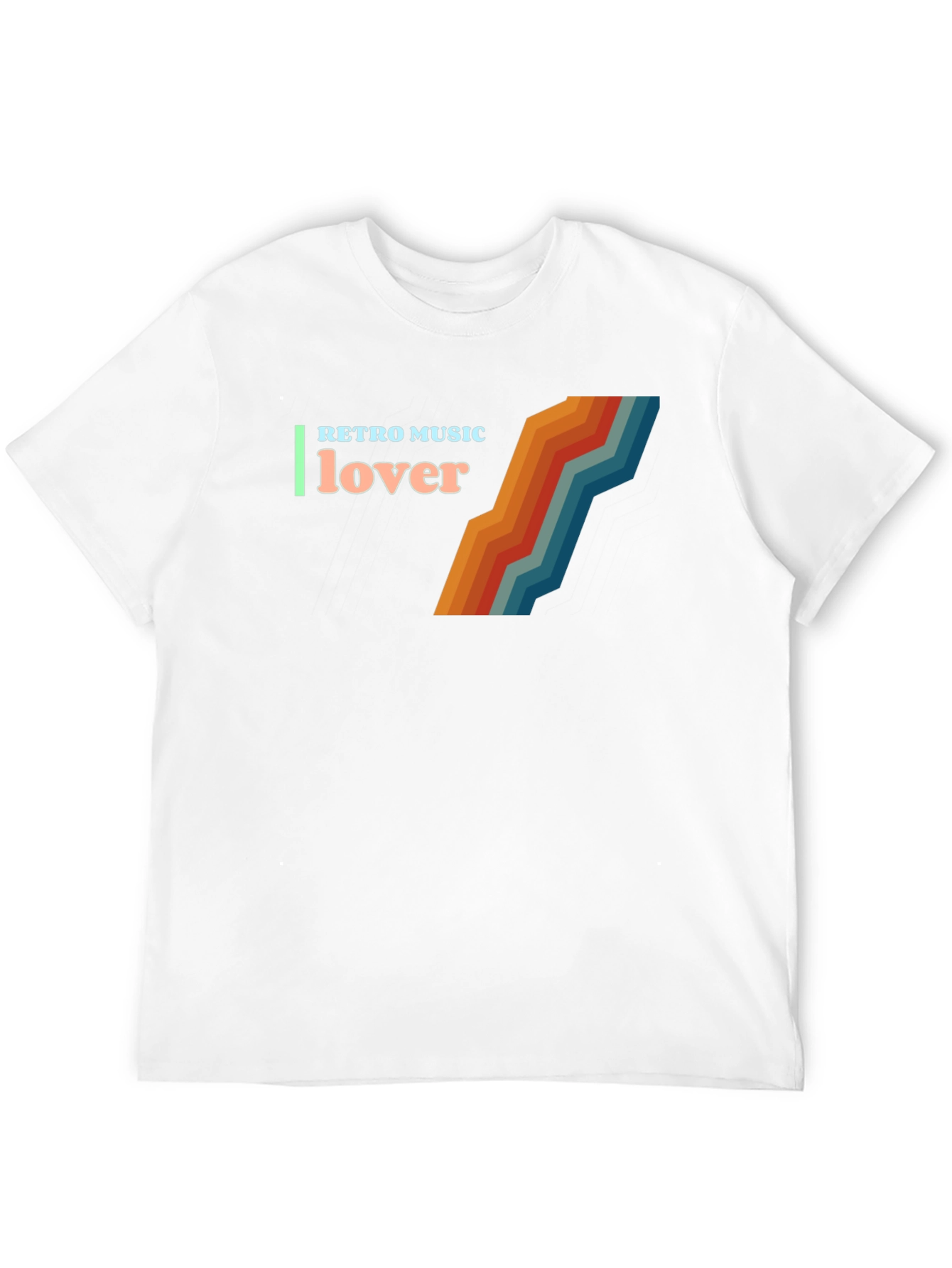 Retro Music Lover Graphic T-Shirt