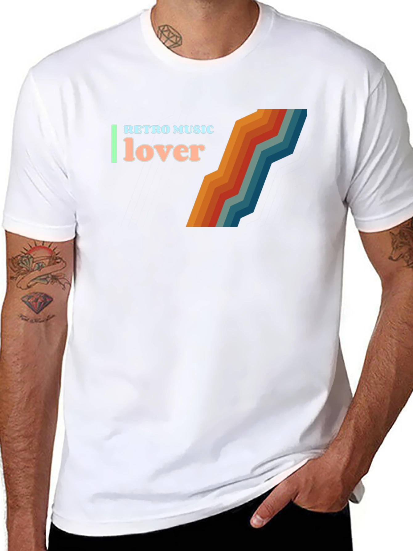 Retro Music Lover Graphic T-Shirt