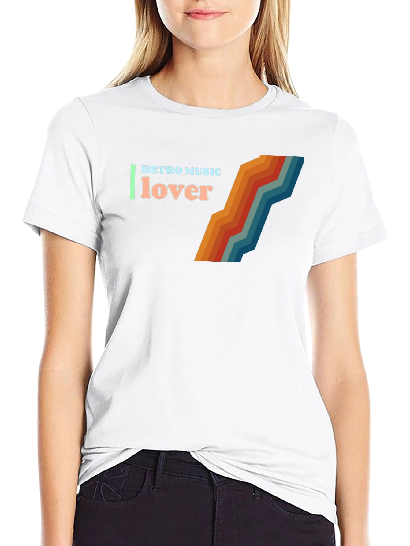 Retro Music Lover Graphic T-Shirt