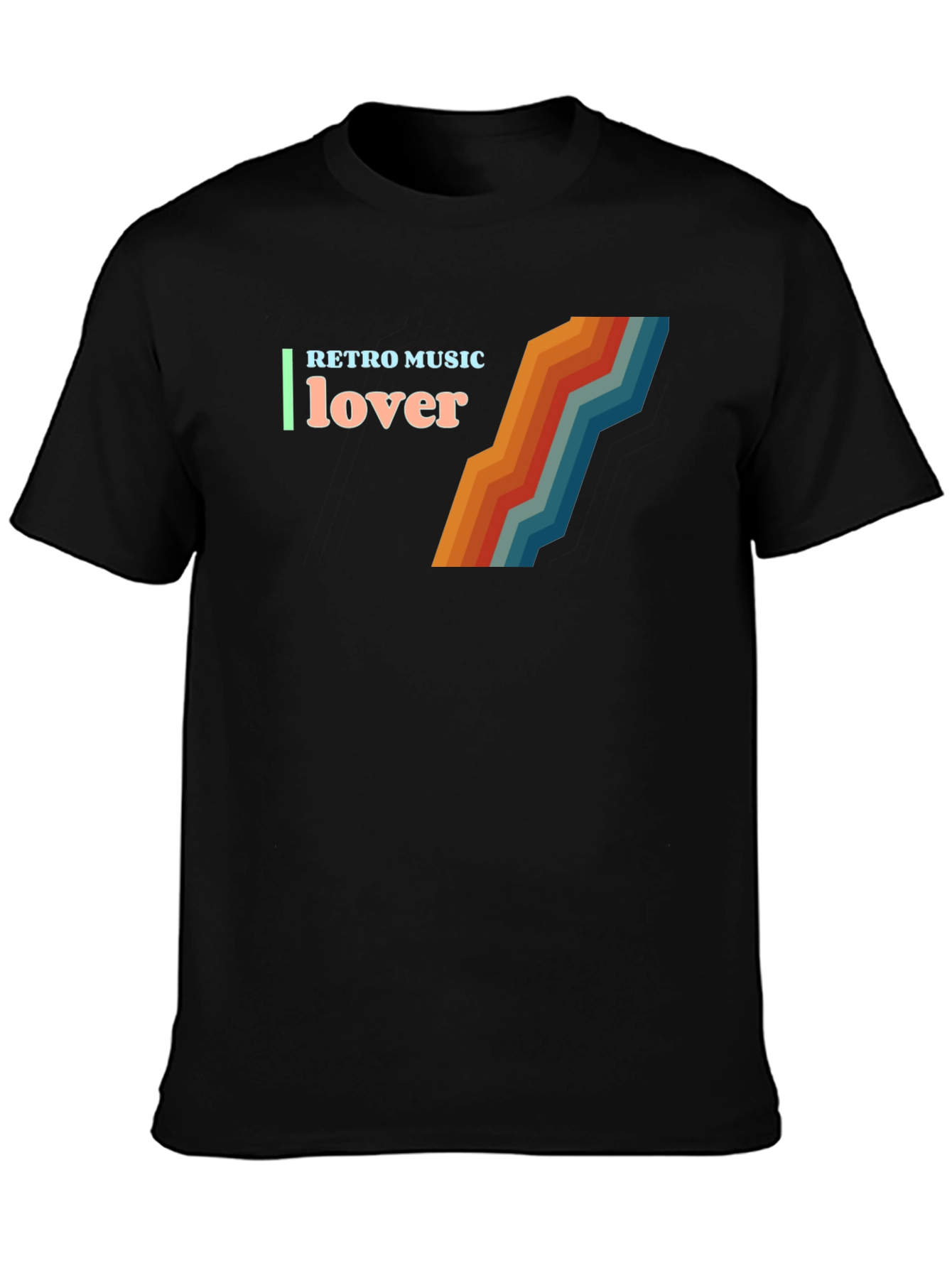 Retro Music Lover Graphic T-Shirt