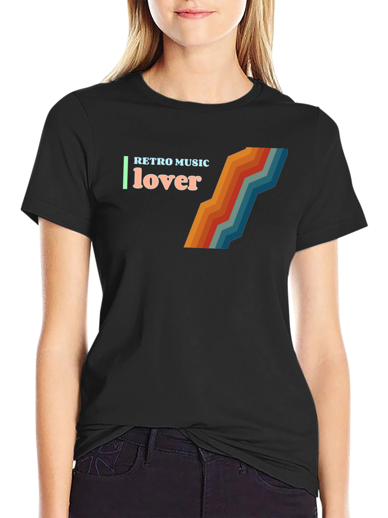 Retro Music Lover Graphic T-Shirt