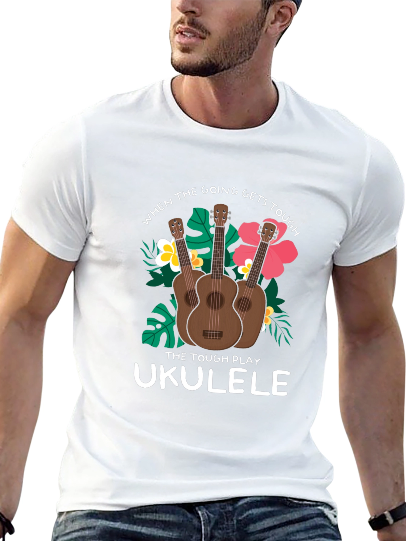 Ukulele T-Shirt: When the Going Gets Tough