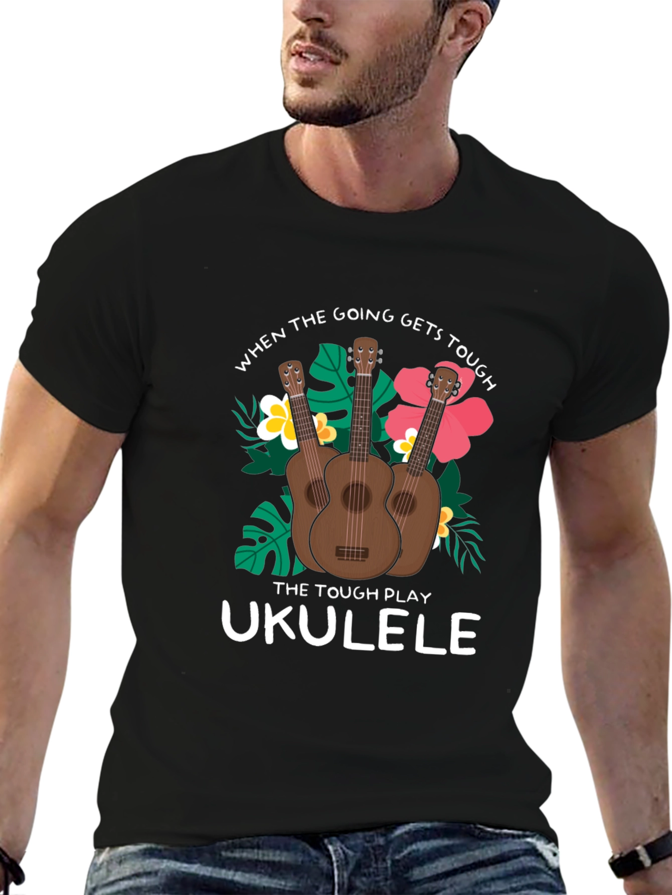 Ukulele T-Shirt: When the Going Gets Tough