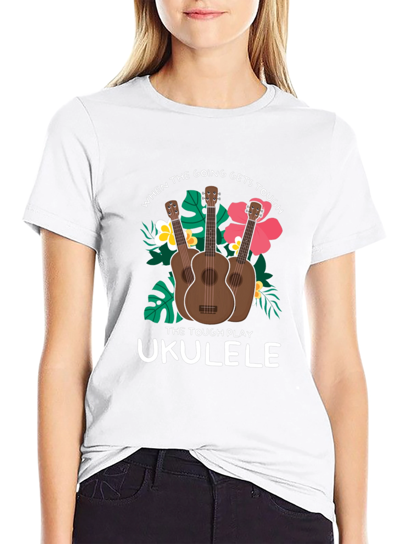 Ukulele T-Shirt: When the Going Gets Tough