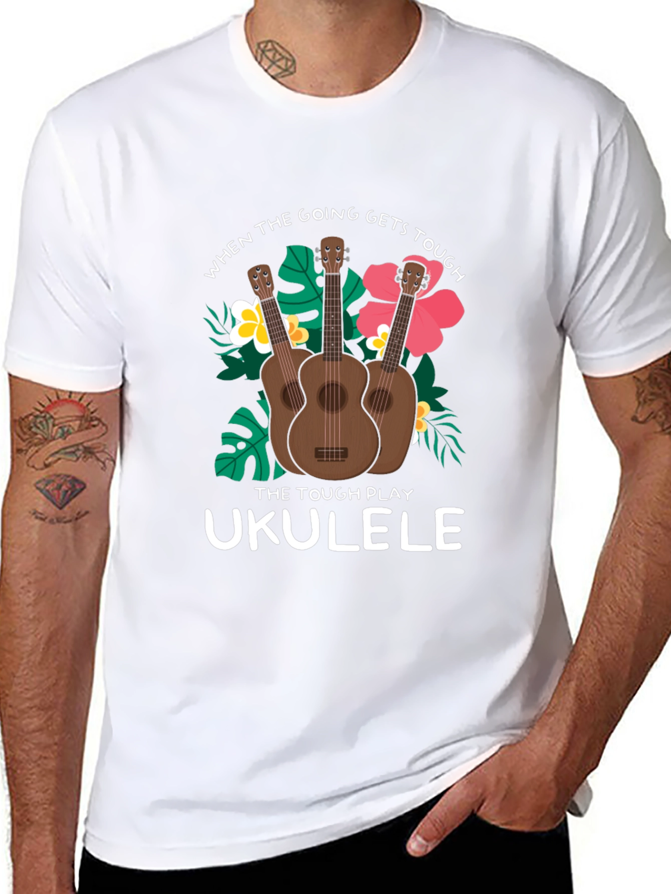 Ukulele T-Shirt: When the Going Gets Tough