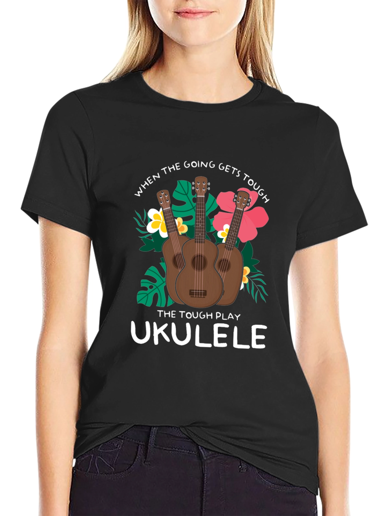 Ukulele T-Shirt: When the Going Gets Tough