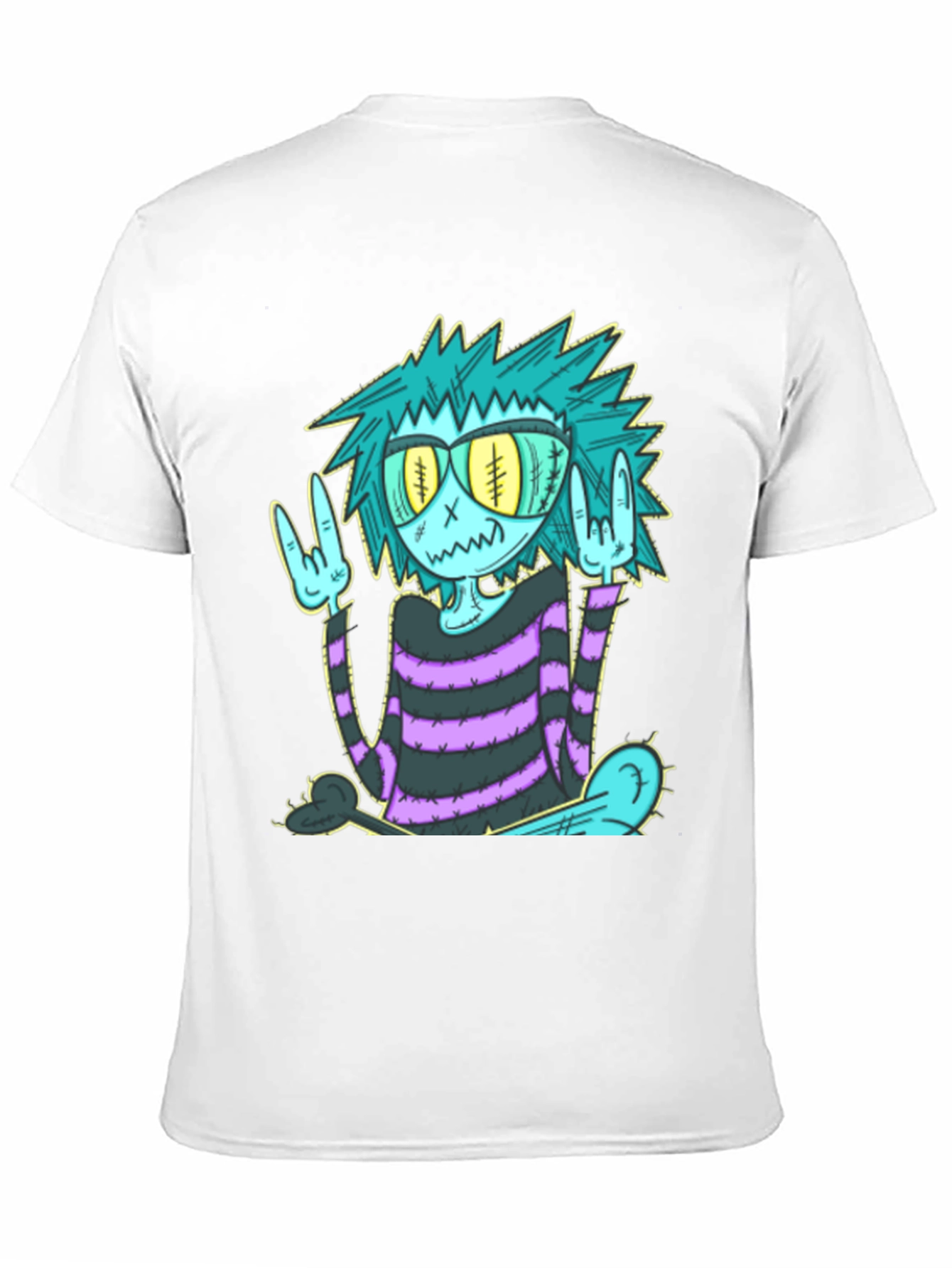 Cool Cartoon Monster Graphic T-Shirt