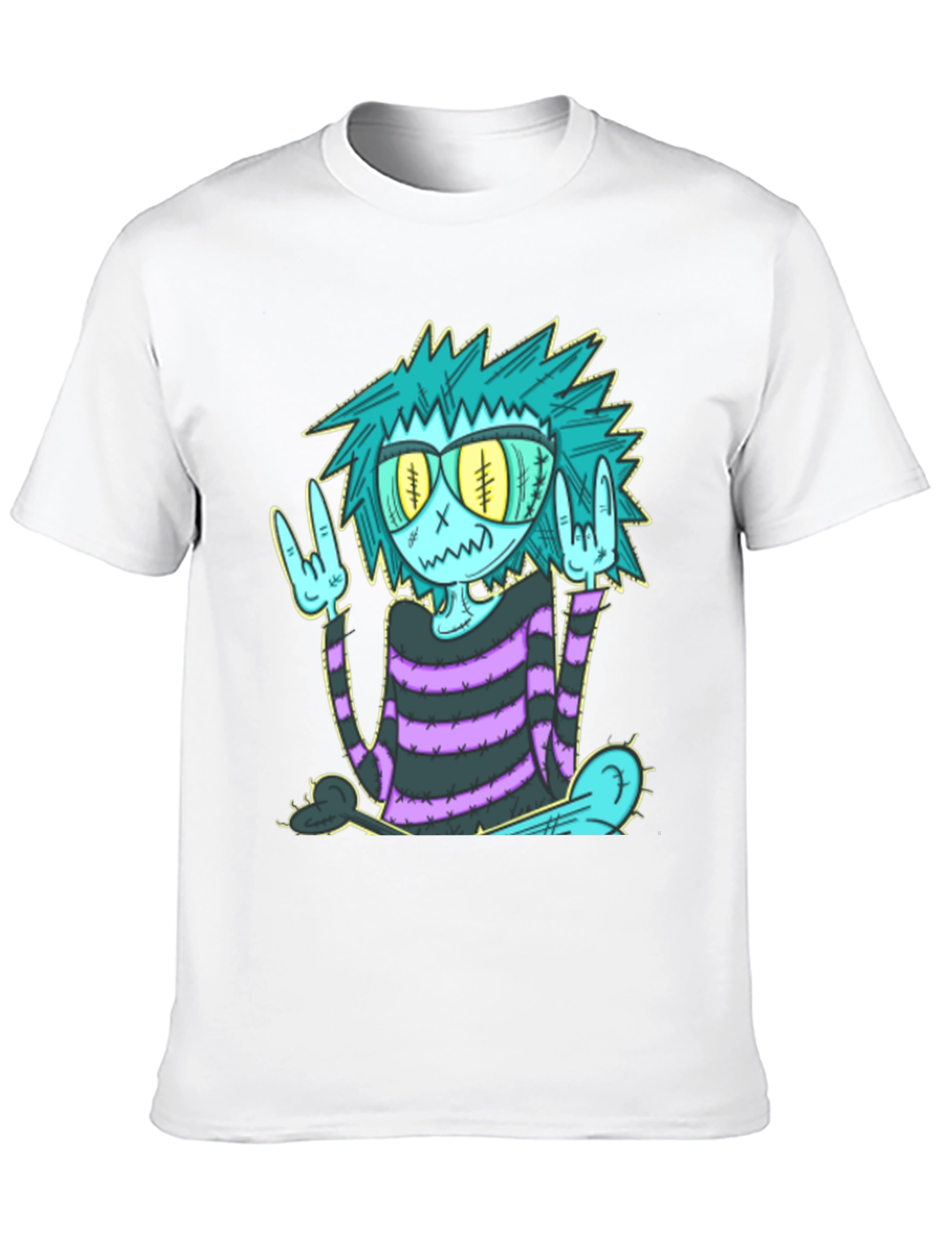 Cool Cartoon Monster Graphic T-Shirt