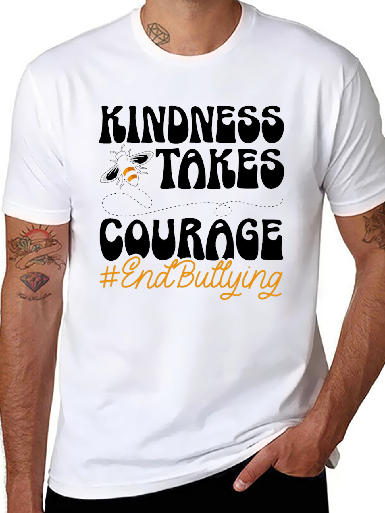 Kindness Takes Courage End Bullying T-Shirt