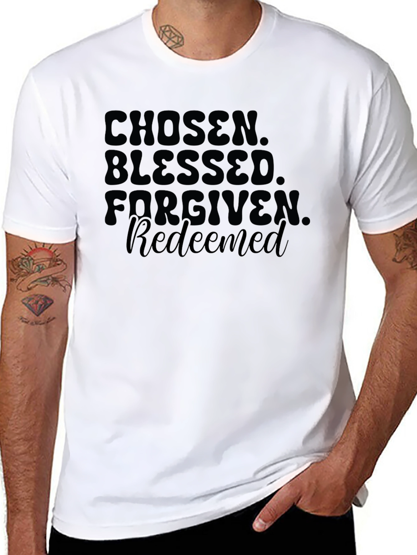Chosen Blessed Forgiven Redeemed T-Shirt