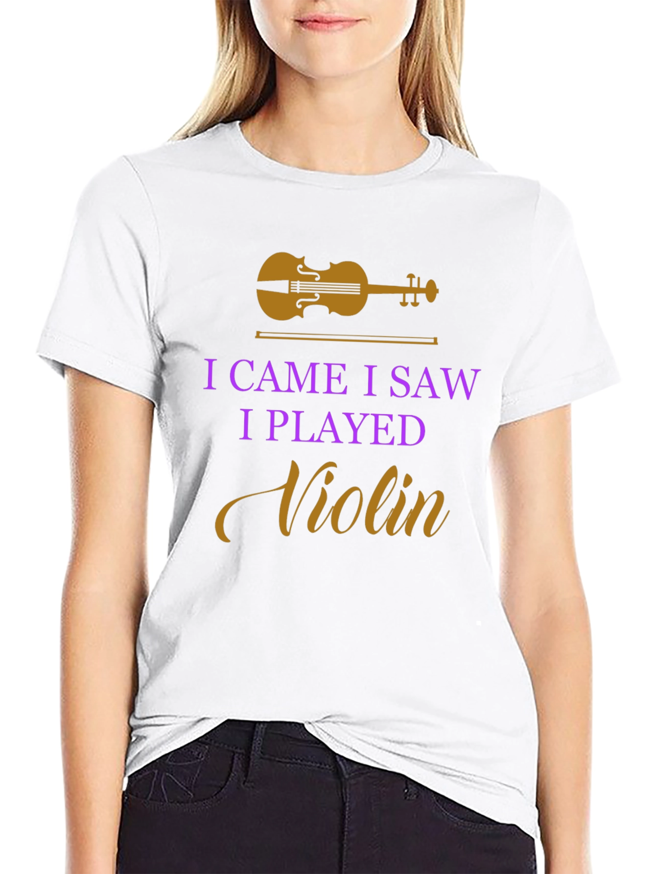 I Came I Saw I Played Violin T-Shirt