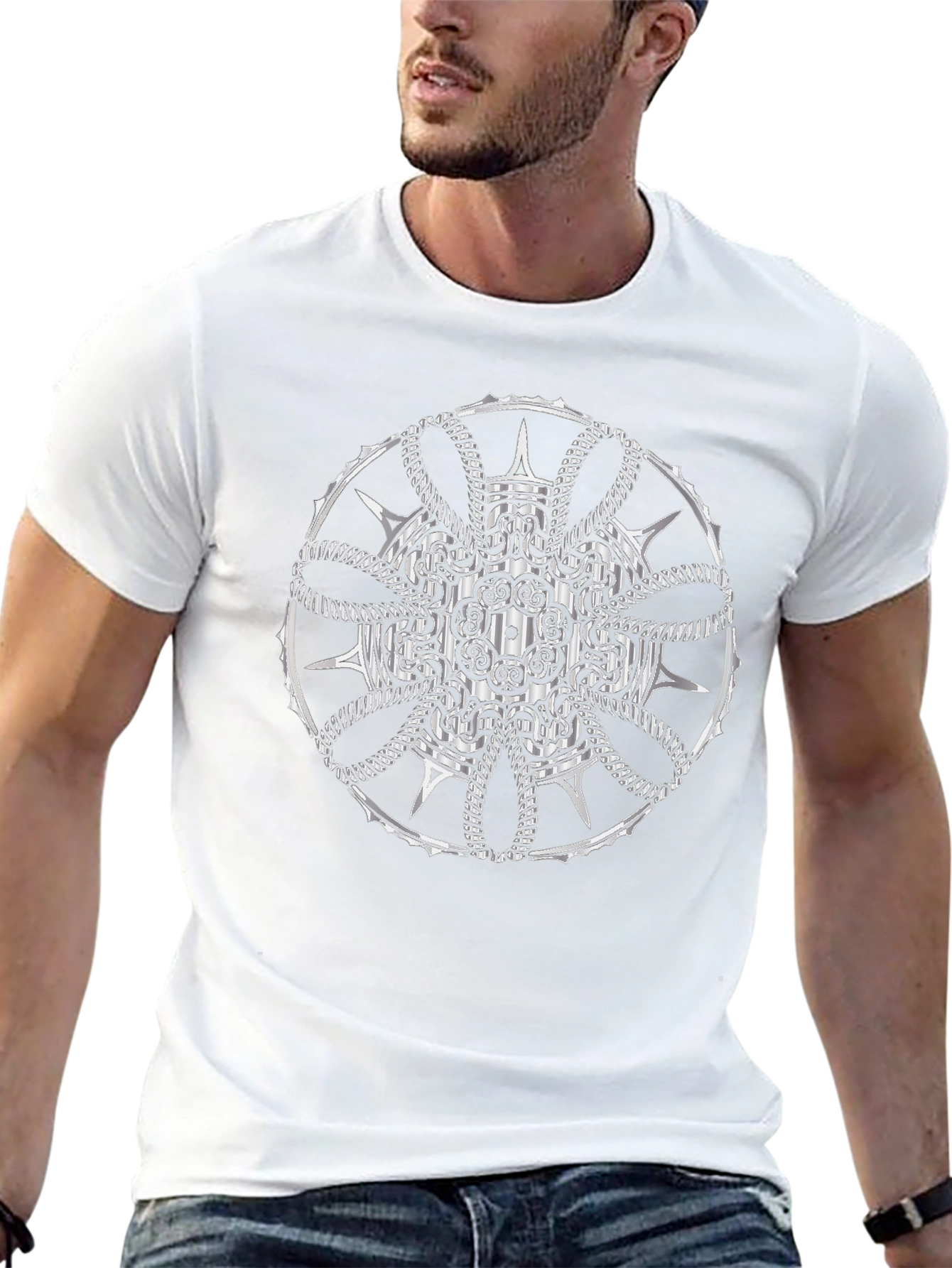 Geometric Mandala Graphic Tee