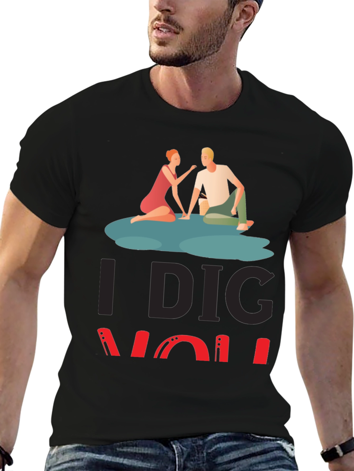 I Dig You Graphic Tee - Romantic Couple Design
