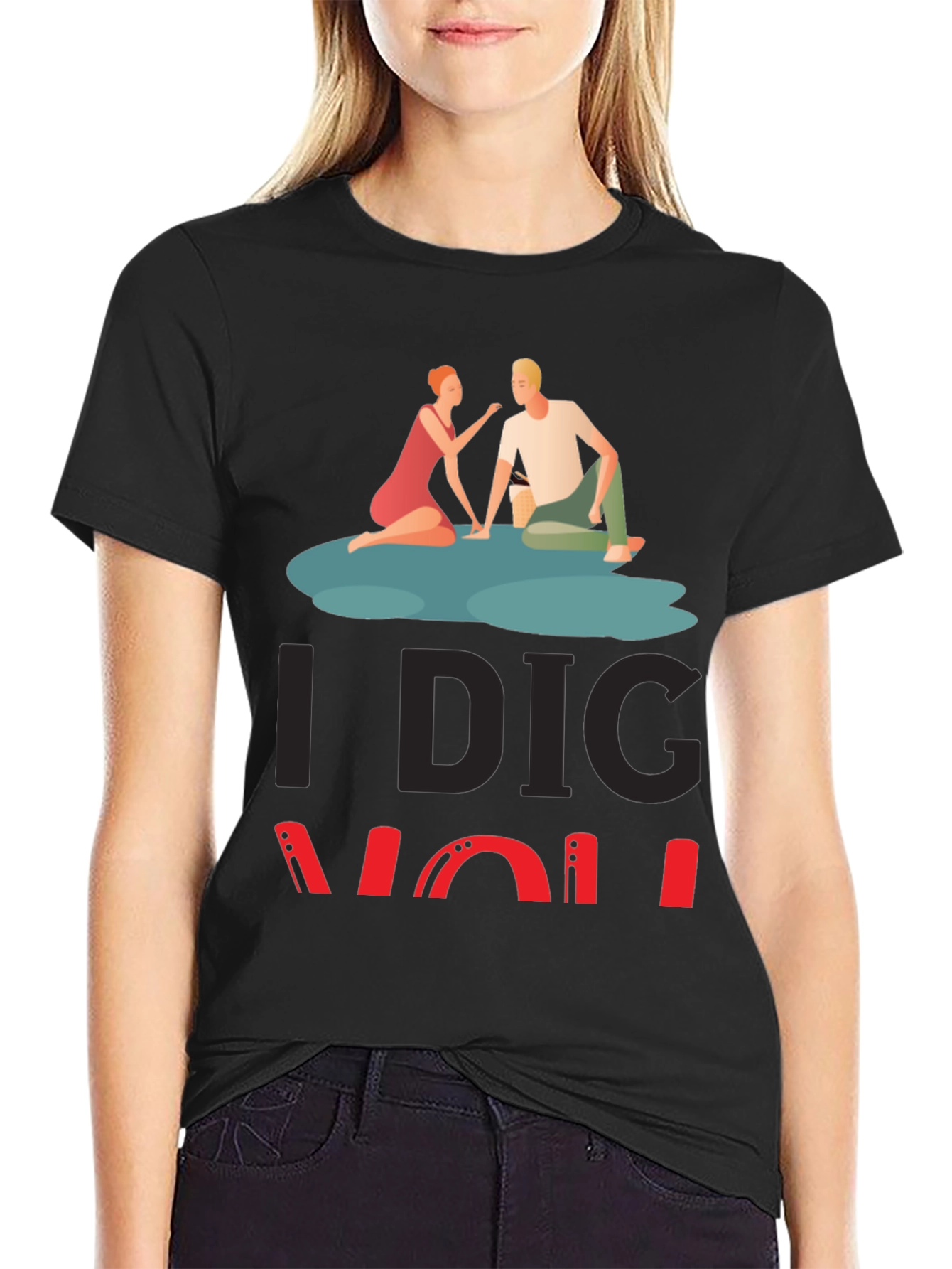 I Dig You Graphic Tee - Romantic Couple Design