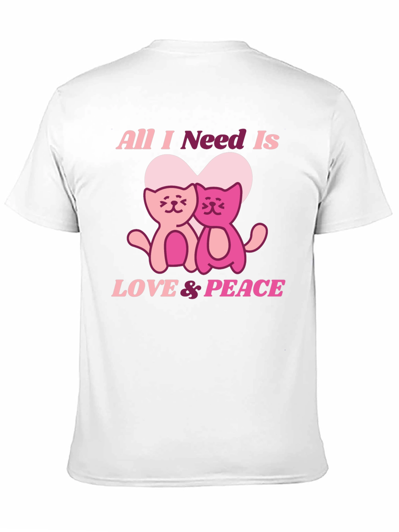 Love & Peace Cats T-Shirt