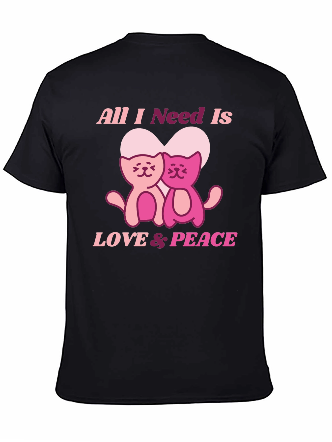 Love & Peace Cats T-Shirt
