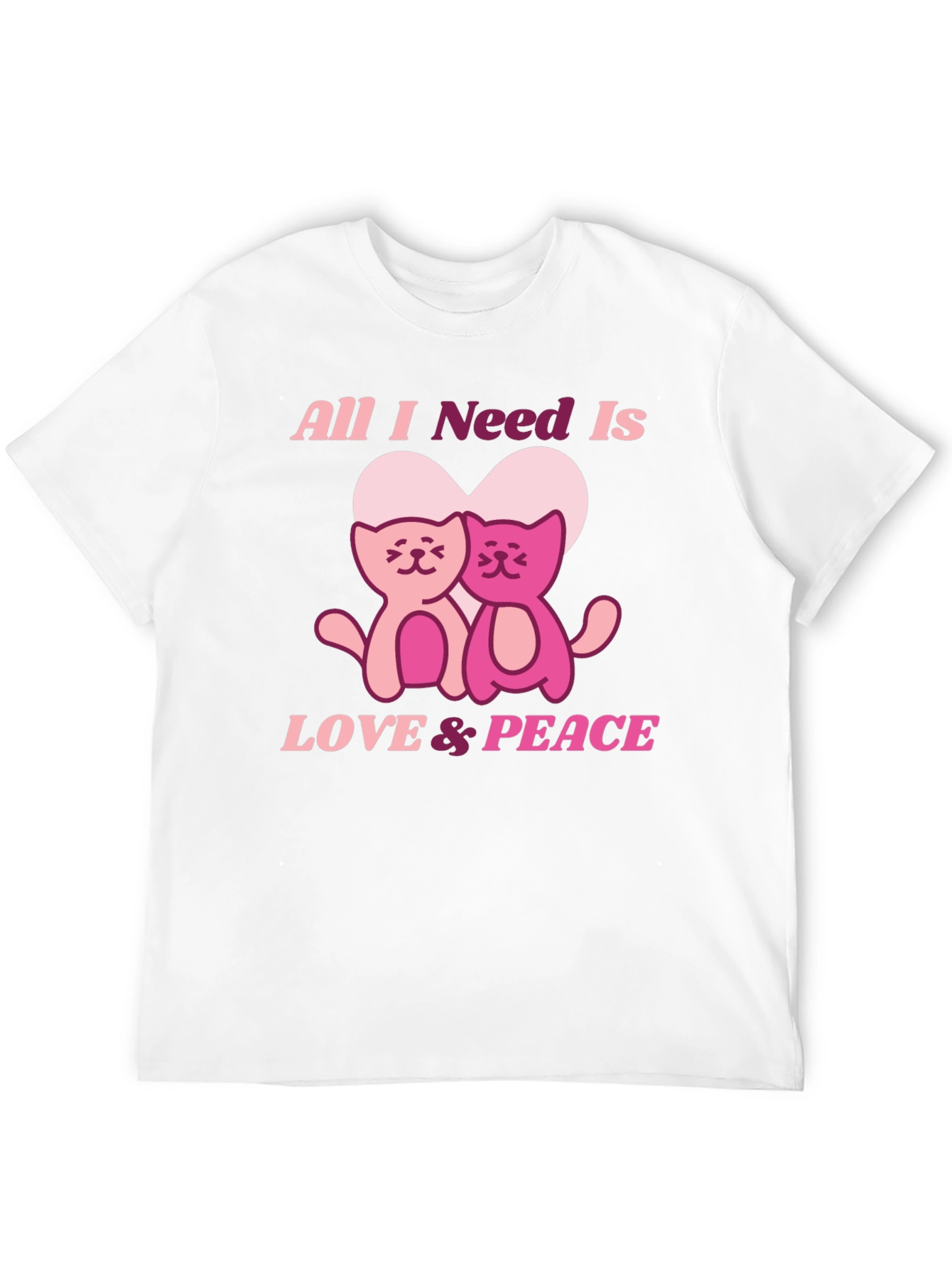 Love & Peace Cats T-Shirt