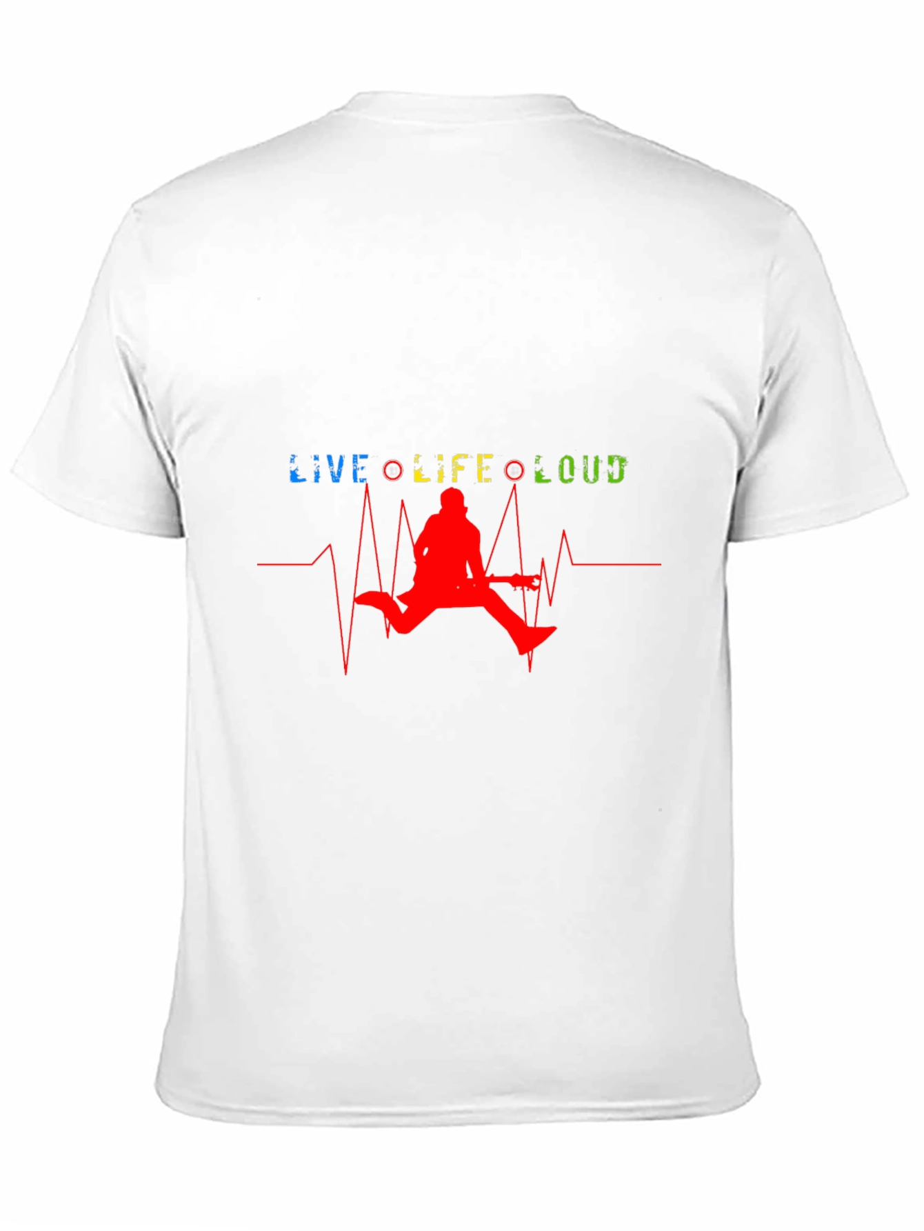 Live Life Loud Graphic T-Shirt - Mens Black Tee