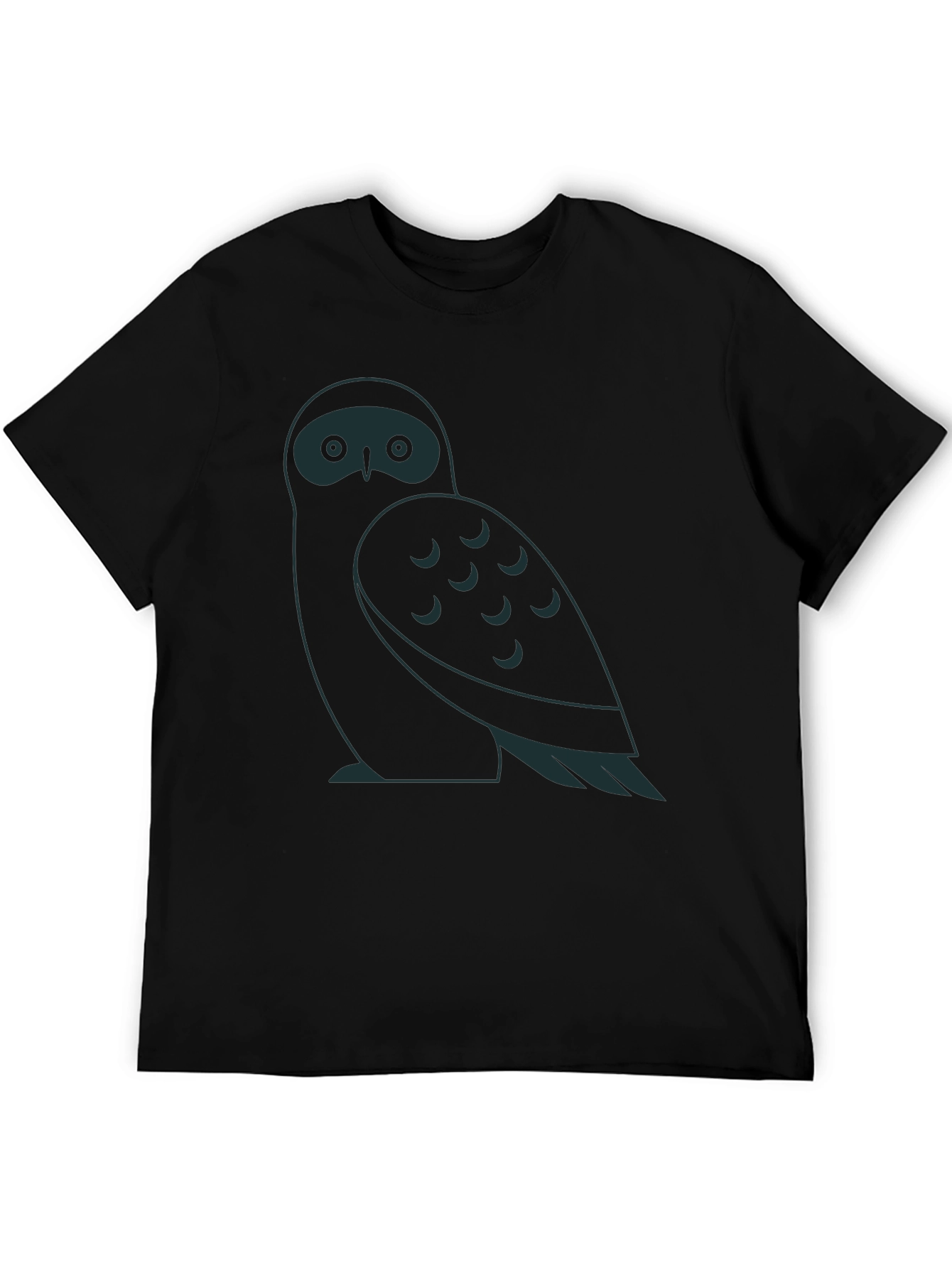 Owl Graphic Black T-Shirt