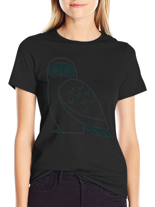 Owl Graphic Black T-Shirt