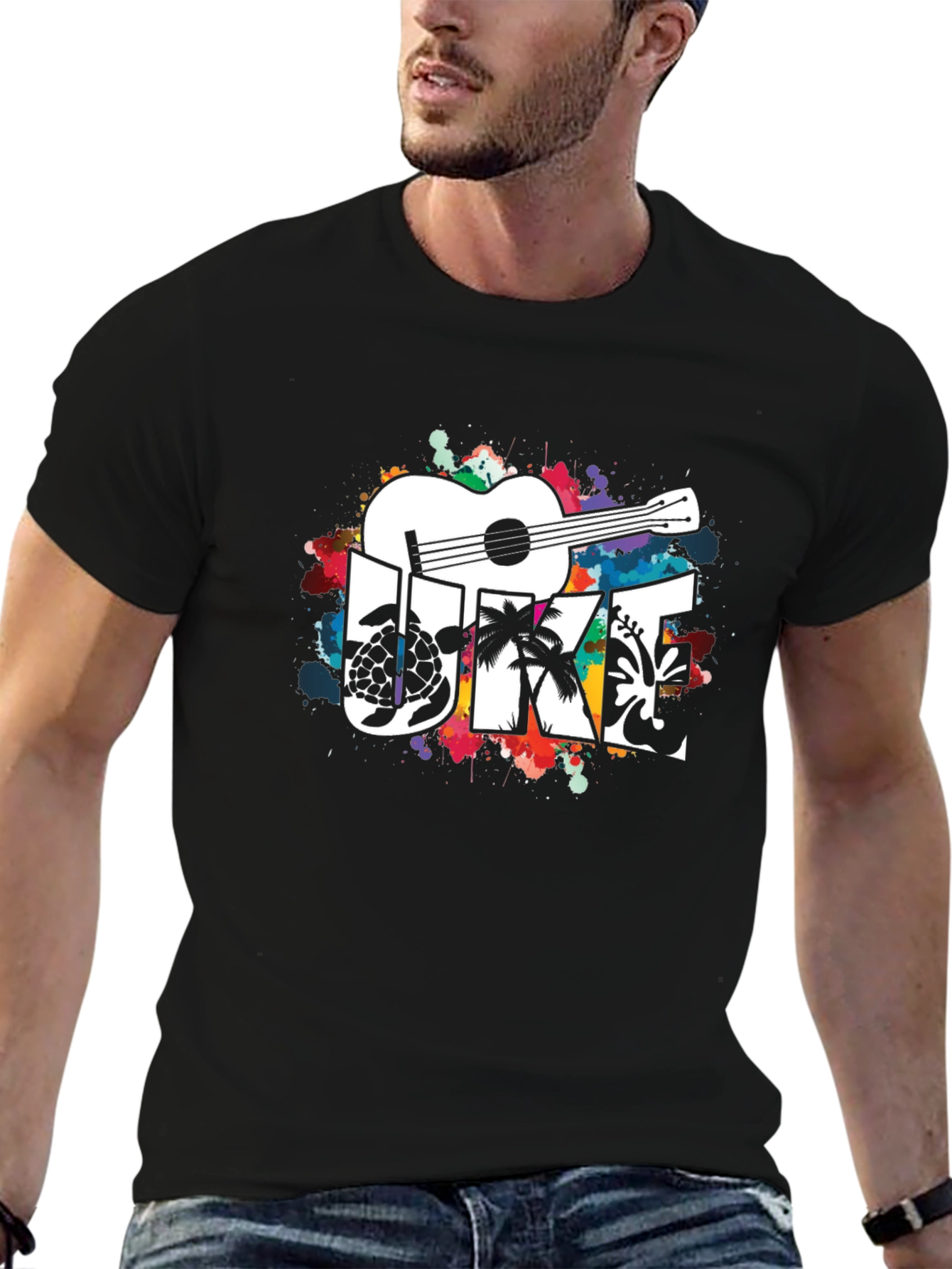 Ukulele Graphic Tee - Island Vibes