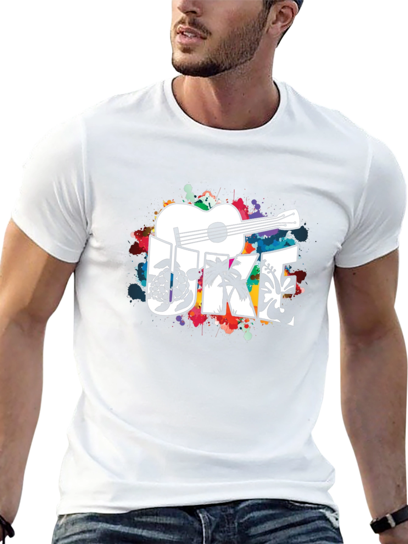 Ukulele Graphic Tee - Island Vibes