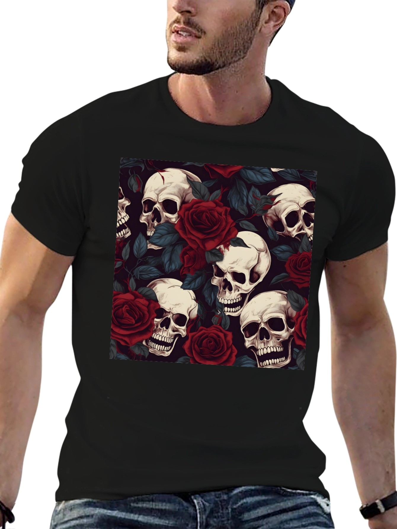 Skull & Roses Graphic Tee
