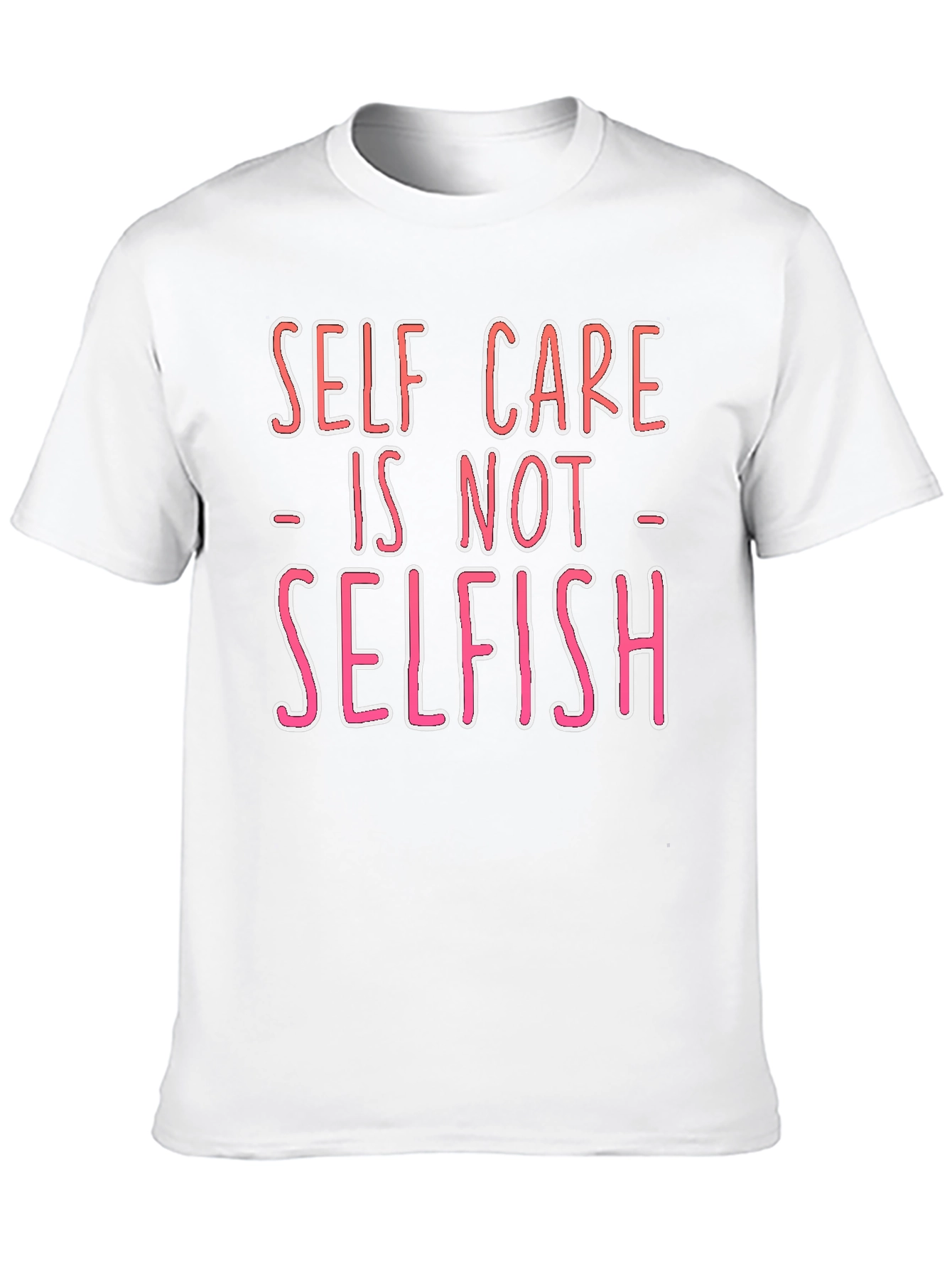 Self Care is Not Selfish Graphic Tee - Black