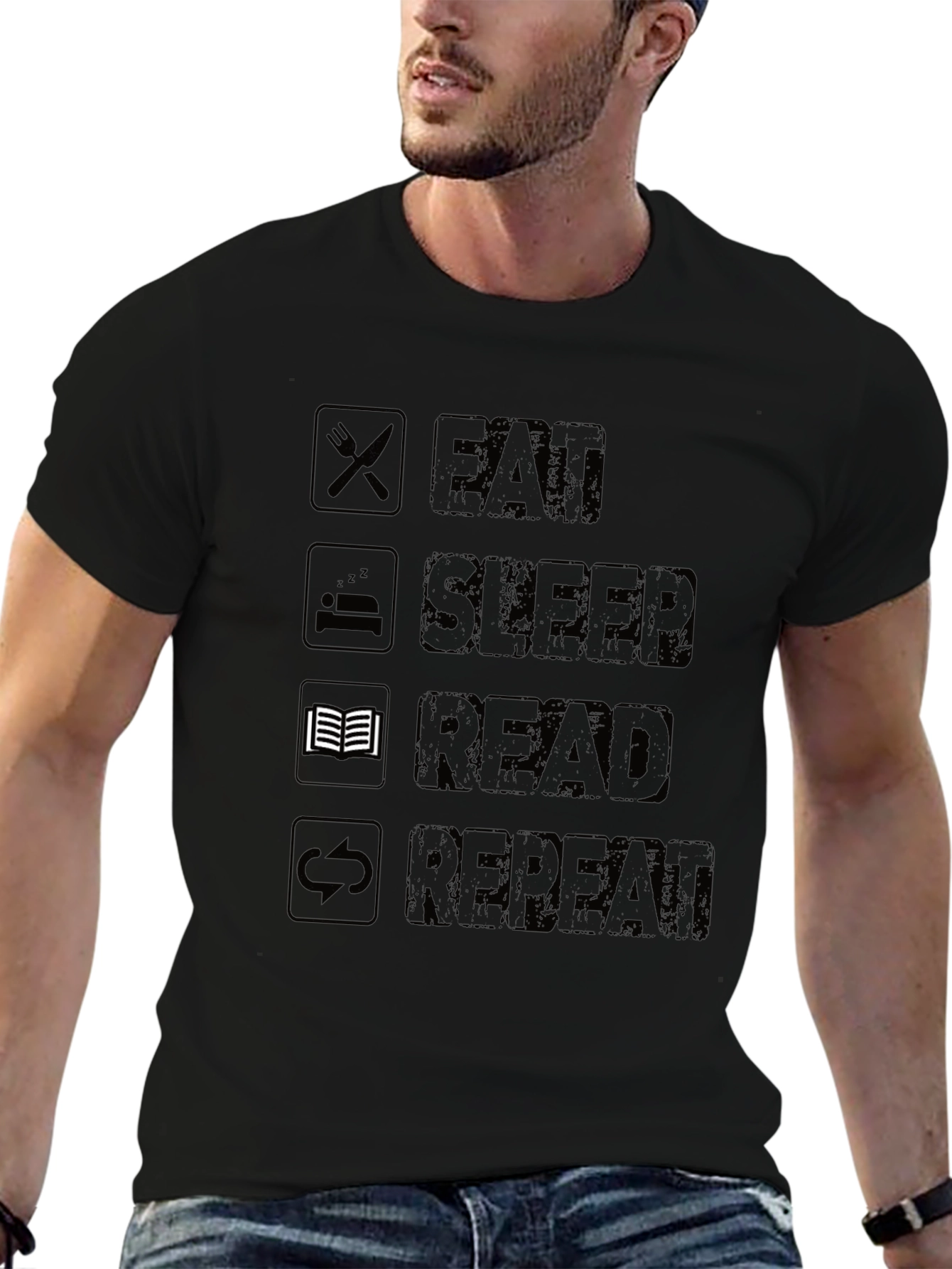 Eat Sleep Read Repeat T-Shirt