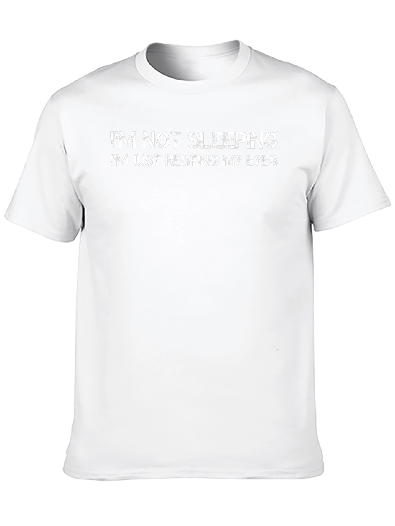 Resting My Eyes Graphic Tee - Funny Slogan T-Shirt