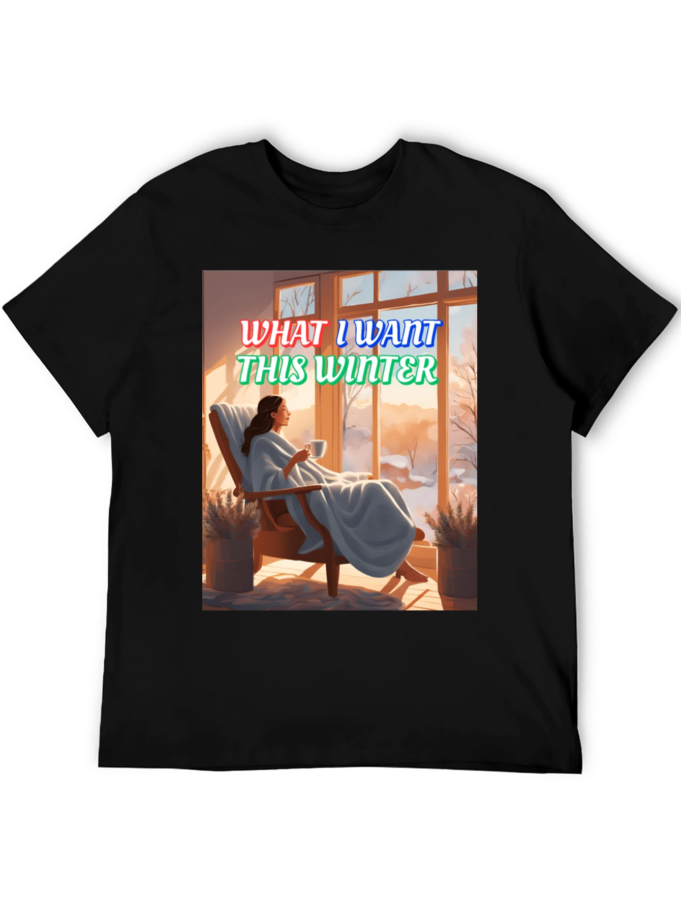 Winter Wish T-Shirt: Cozy Scene Graphic Tee