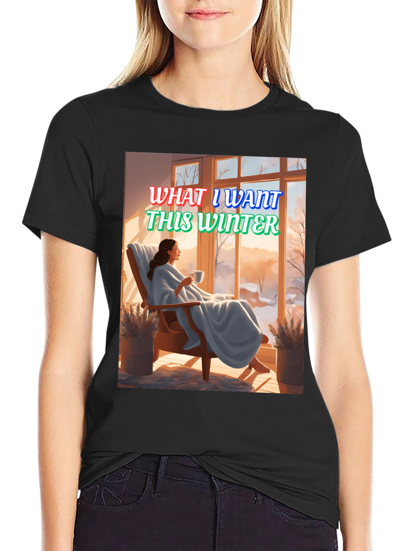 Winter Wish T-Shirt: Cozy Scene Graphic Tee