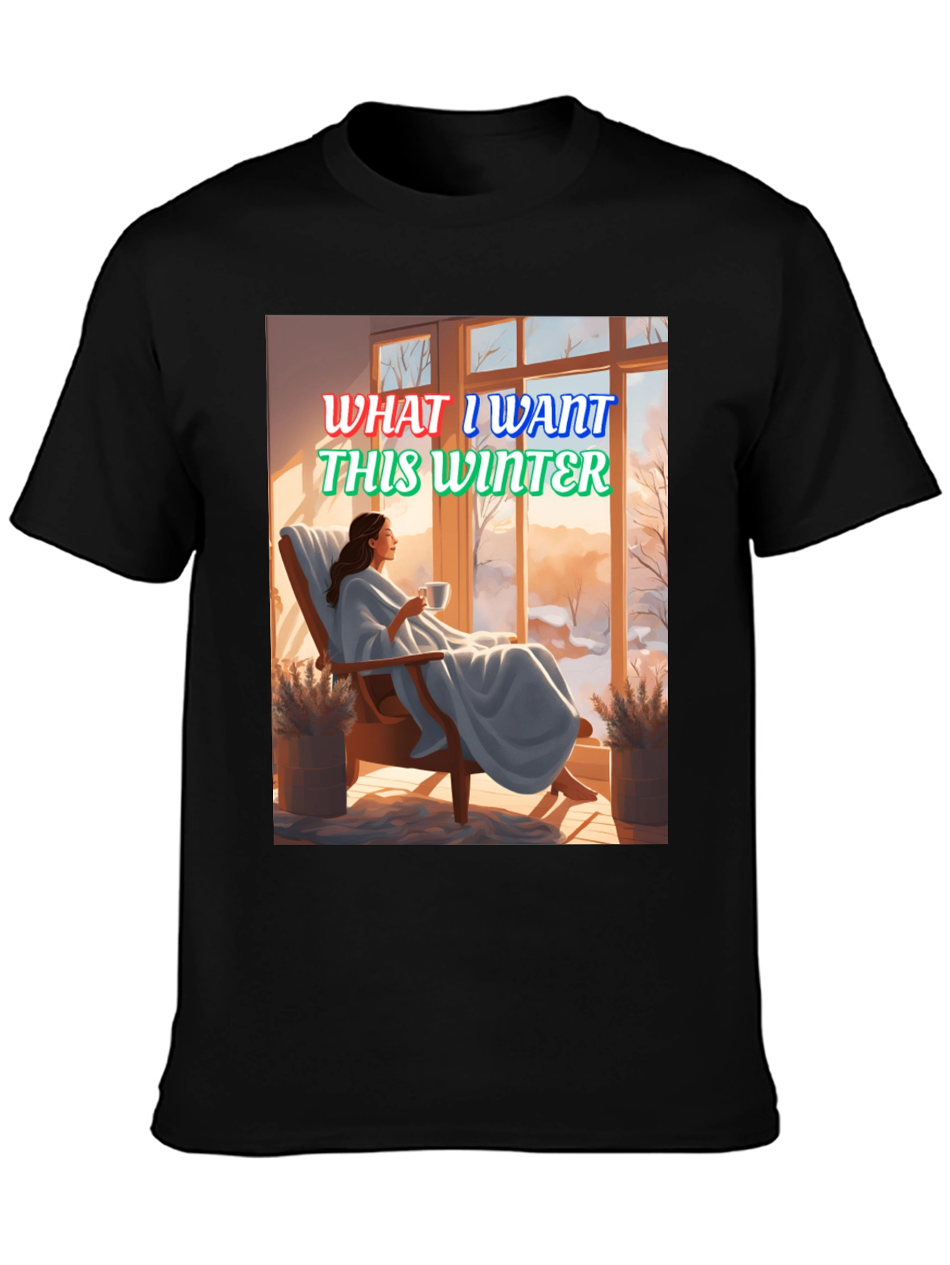 Winter Wish T-Shirt: Cozy Scene Graphic Tee