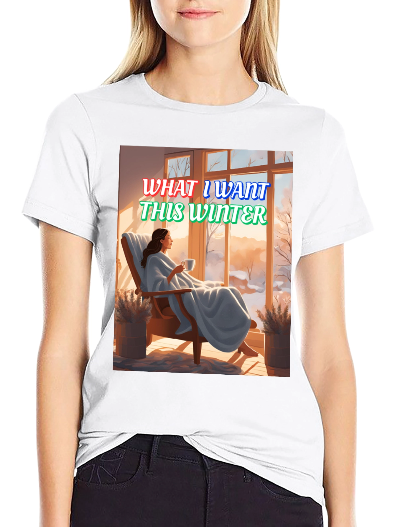 Winter Wish T-Shirt: Cozy Scene Graphic Tee