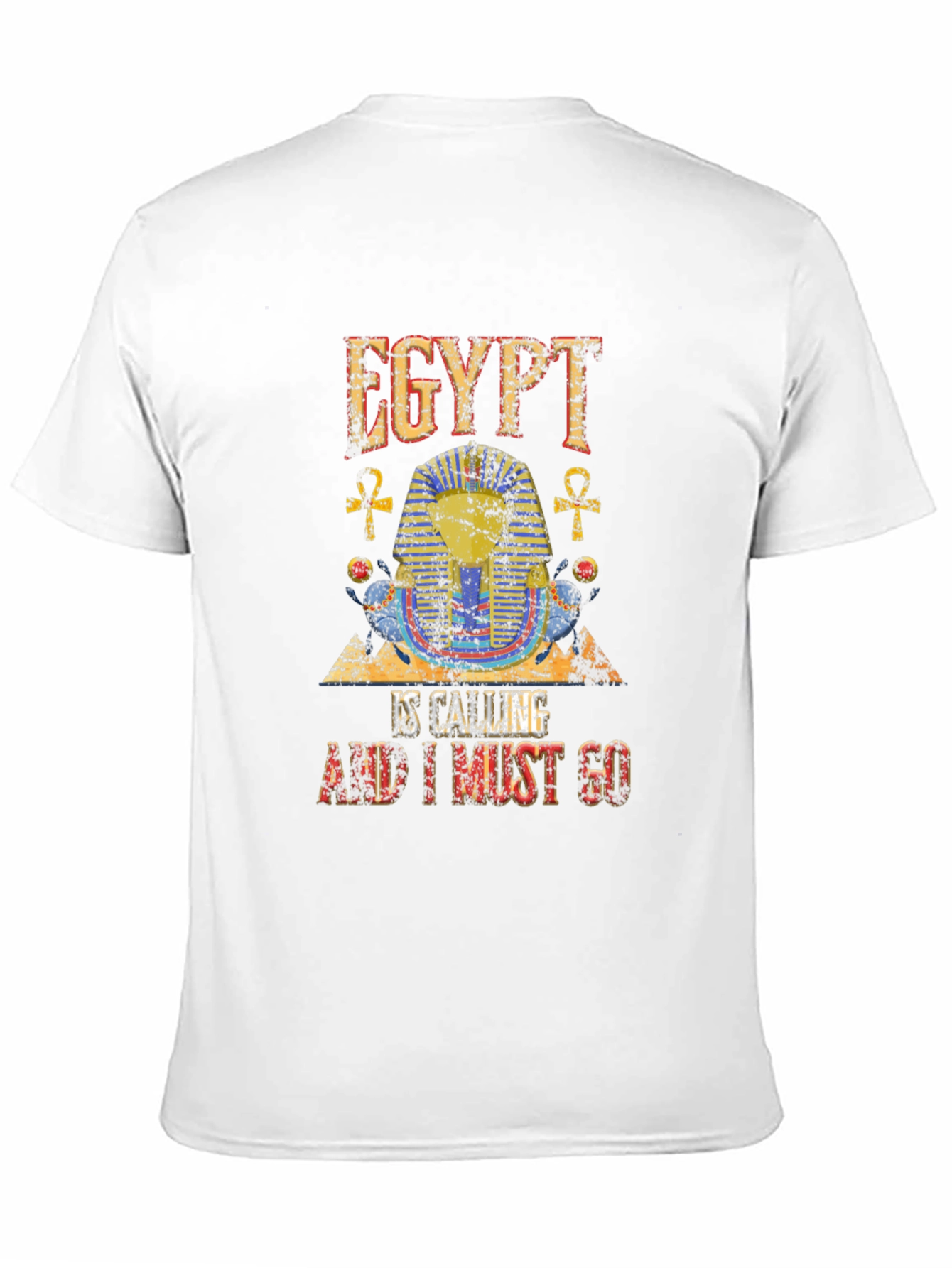 Egypt Calling Graphic Tee - Black Cotton T-Shirt