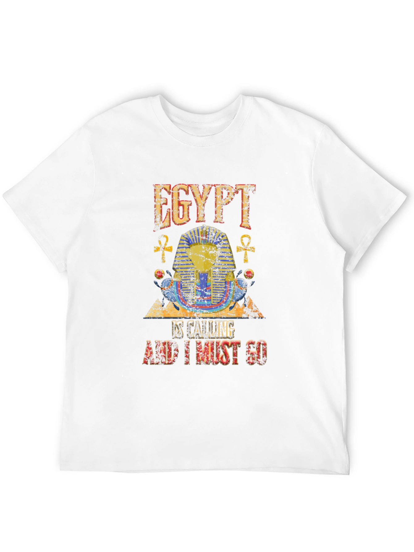 Egypt Calling Graphic Tee - Black Cotton T-Shirt