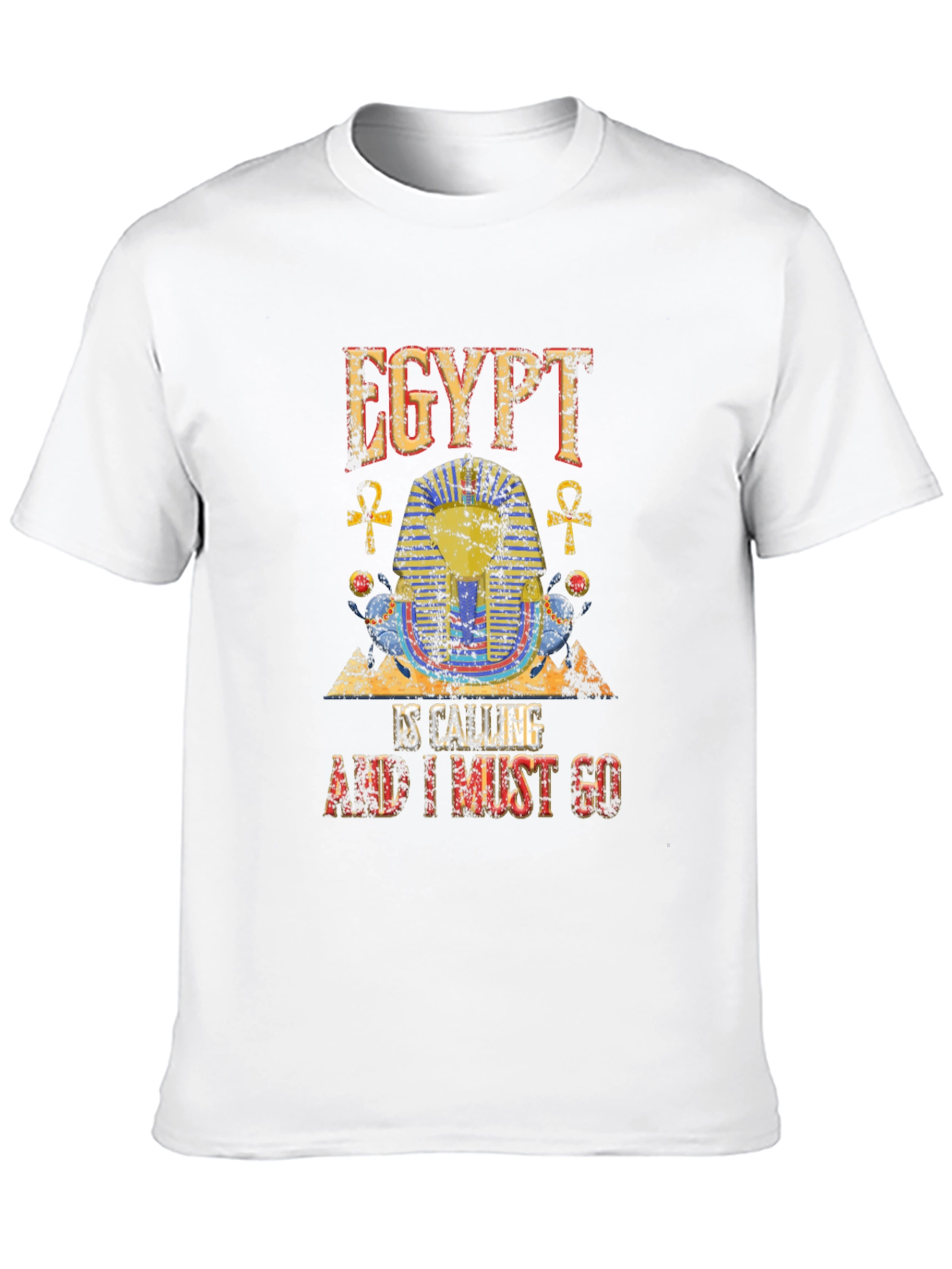 Egypt Calling Graphic Tee - Black Cotton T-Shirt