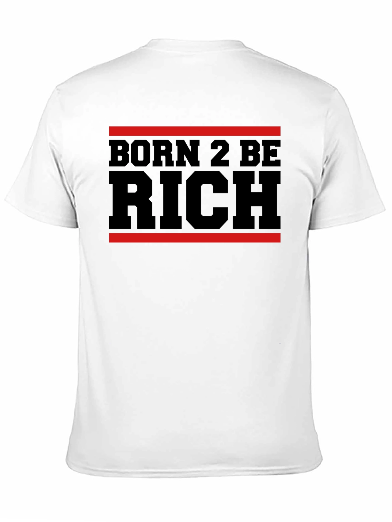 Born 2 Be Rich Graphic T-Shirt - Black