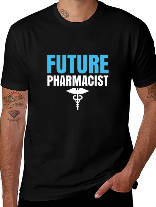 Future Pharmacist T-Shirt - Black Crew Neck Tee