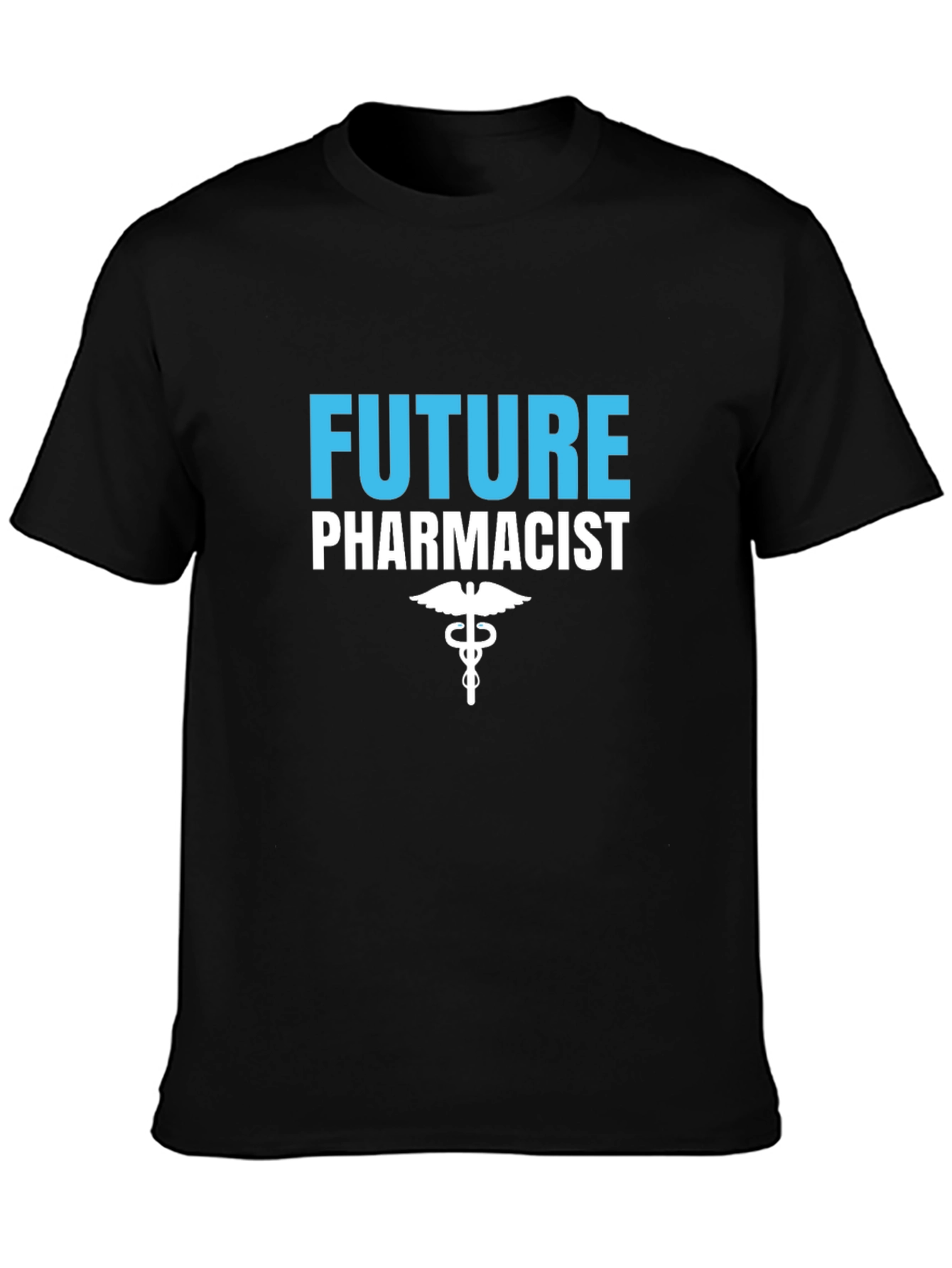 Future Pharmacist T-Shirt - Black Crew Neck Tee